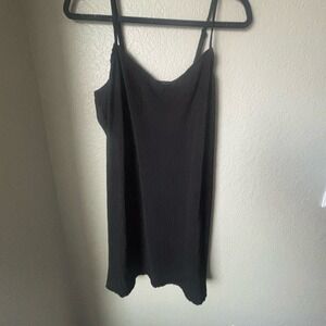 Vans  Black Ribbed Dress Womens Size M Sleeveless Casual Mini